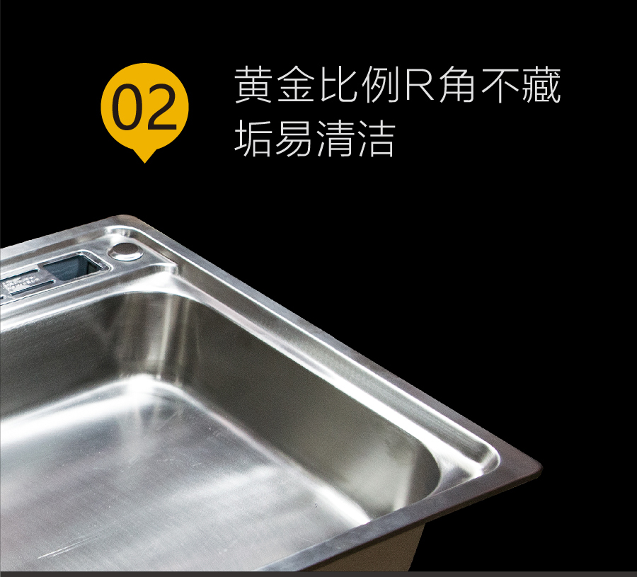 GOHGOH水槽 厨房单槽水槽 304不锈钢加厚水槽 带龙头洗碗洗菜盆MT8048